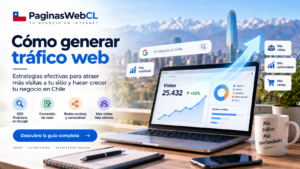 Cómo generar tráfico web y aumentar las visitas en Chile Cómo generar tráfico web con SEO, contenido y estrategias digitales para aumentar visitas y clientes en Chile