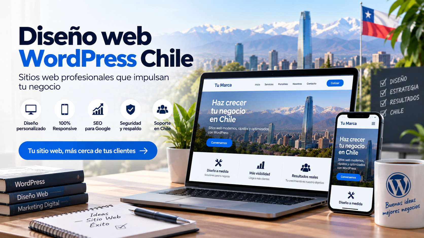 Servicio técnico WordPress en Chile y soporte profesional