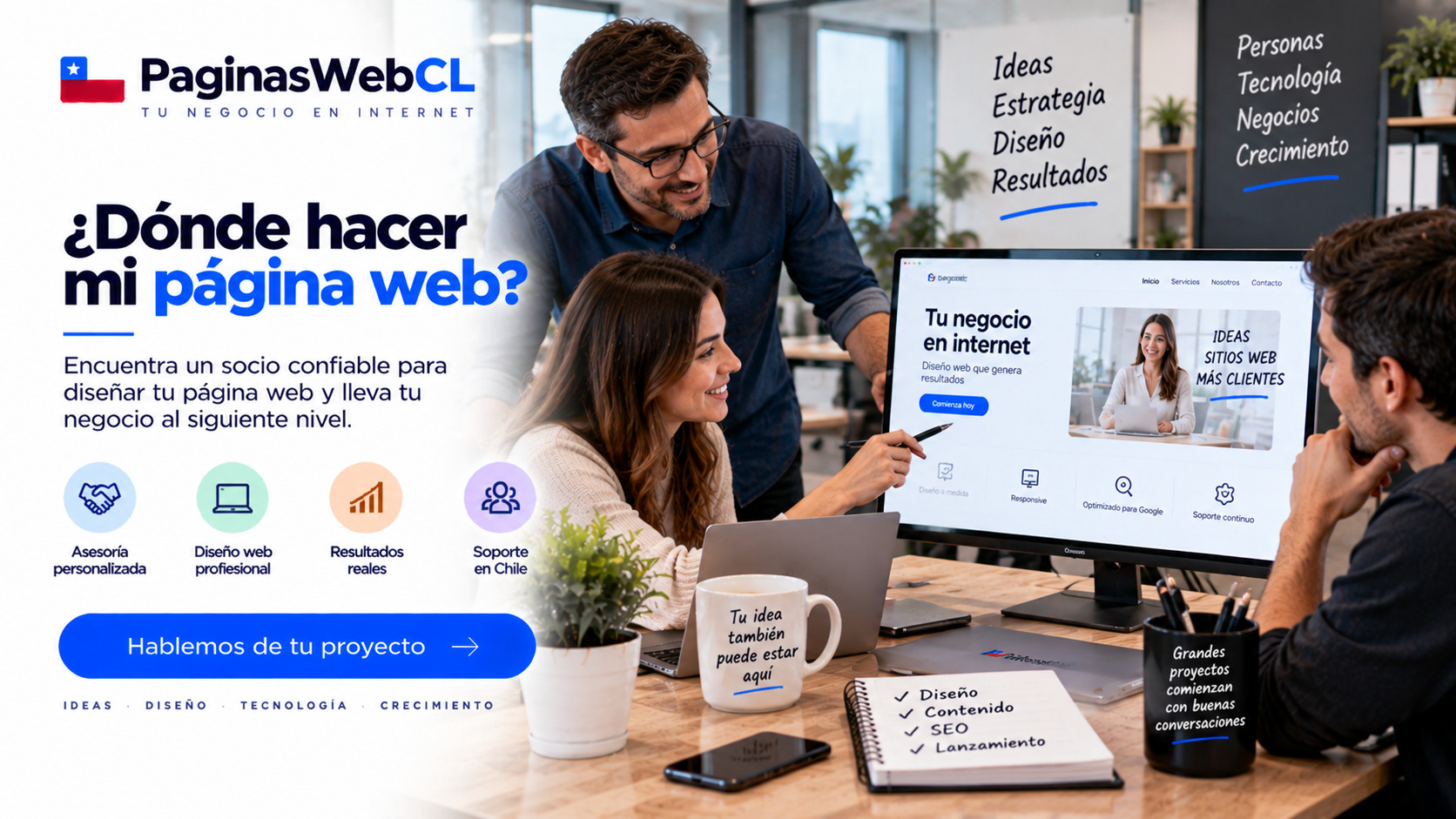 Dónde hacer mi página web en Chile con garantía de resultados