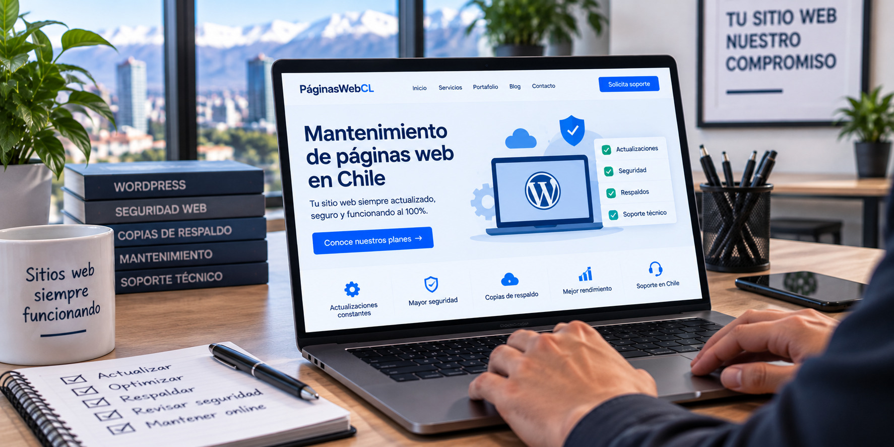 Mantenimiento de páginas web en Chile profesional