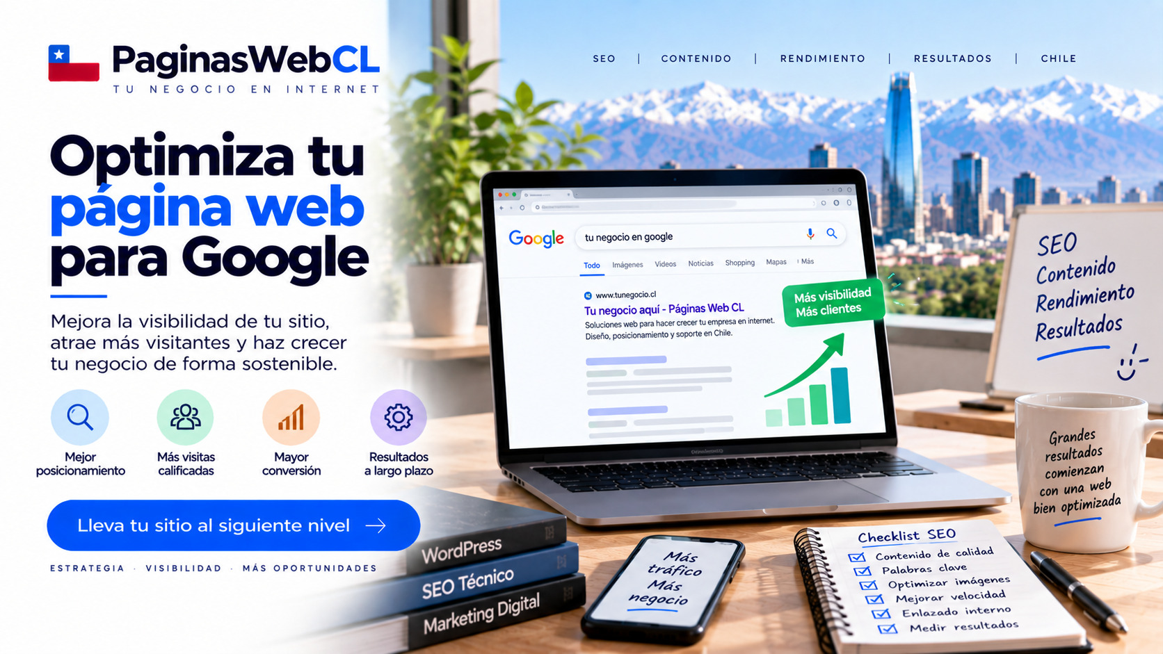 Checklist y Guia SEO para Optimizar una Pagina Web en Google Chile