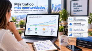 Cómo llevar tráfico a mi sitio web y conseguir más visitas Cómo llevar tráfico a un sitio web con SEO, contenido, redes sociales y estrategias de marketing digital