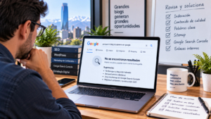 Por qué mi blog no aparece en Google y cómo solucionarlo Por qué un blog no aparece en Google y cómo mejorar su indexación, contenido y posicionamiento SEO