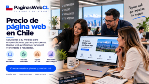 Precio de página web en Chile | Diseño web profesional Equipo de diseño web trabajando en oficina en un proyecto de página web profesional para emprendedores, pymes y empresas en Chile