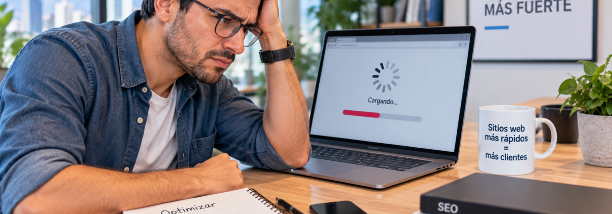 Página web carga muy lento y necesita optimización de velocidad