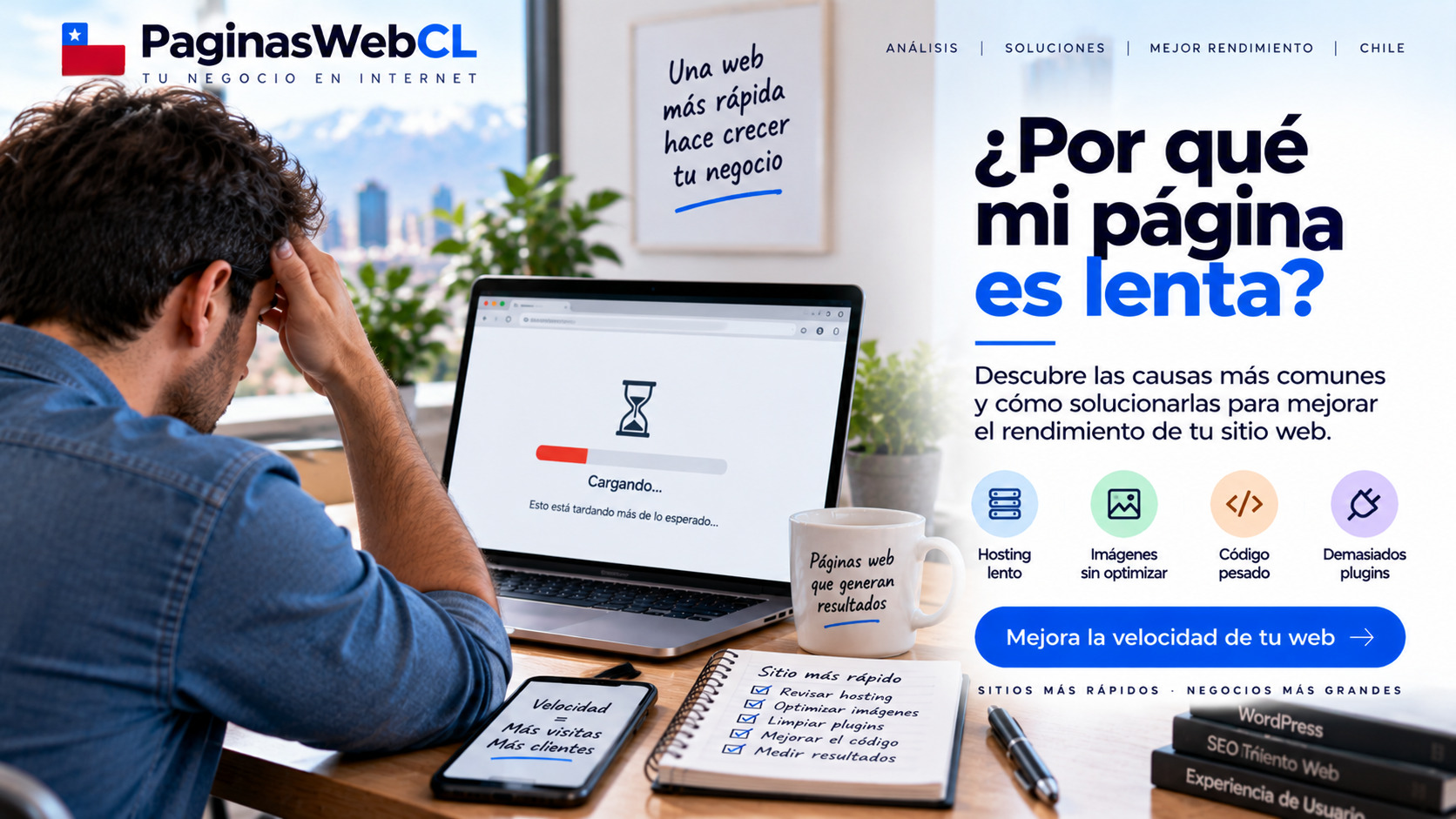Sitio web muy lento: causas comunes y como mejorar la velocidad de carga
