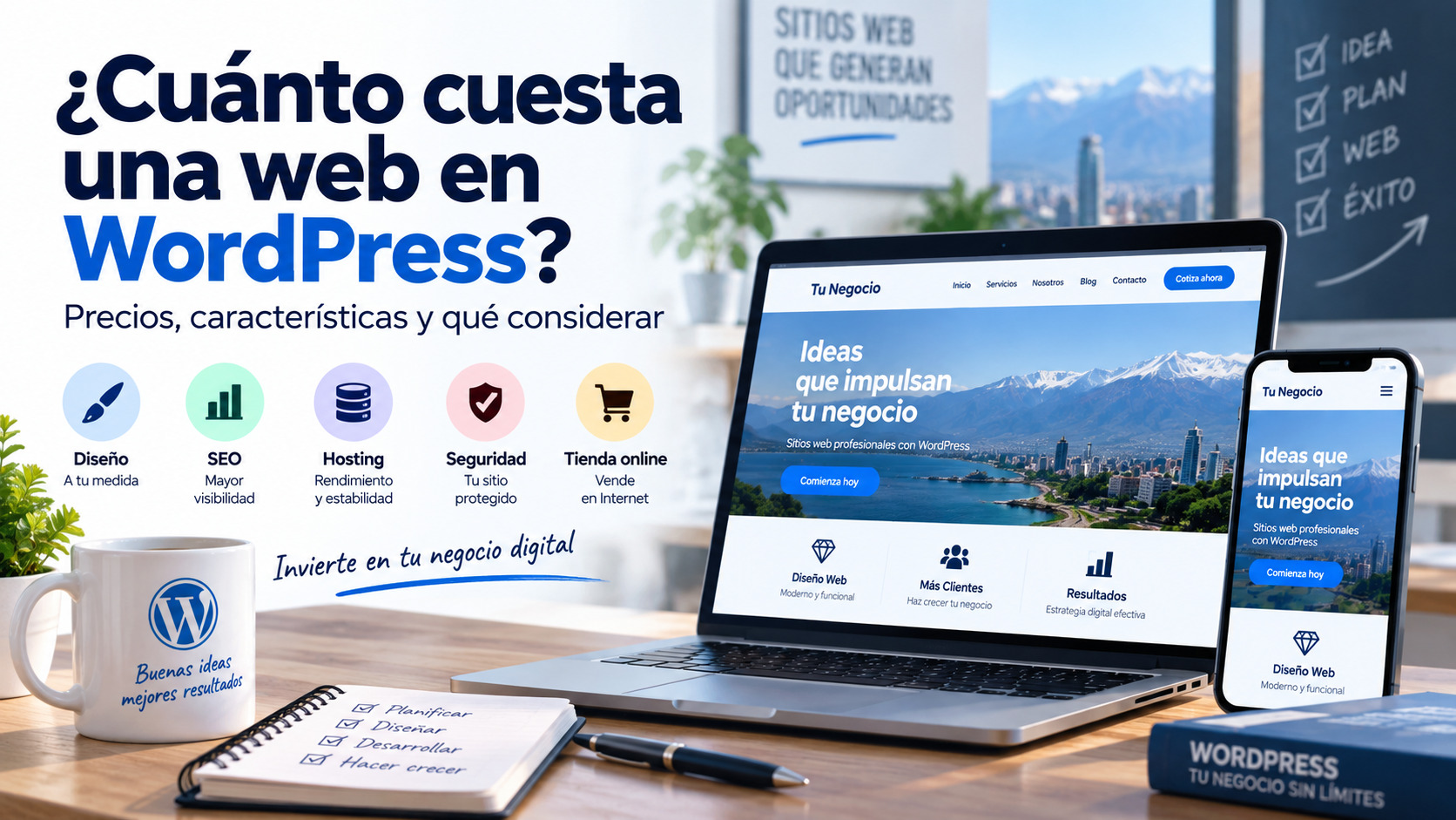 Cuánto cuesta una web en WordPress en Chile