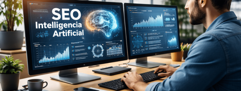 seo con inteligencia artificial para atraer visitas reales y analizar datos de posicionamiento en sitios web
