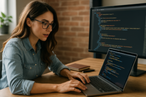 rogramando una pagina web optimizada para seo escribiendo codigo
