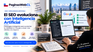 SEO con inteligencia artificial para mejorar la visibilidad en Google SEO con inteligencia artificial aplicado por una especialista para analizar datos, optimizar contenidos y aumentar la visibilidad de una página web en Google