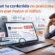 Contenido web que no posiciona en Google, mostrando errores comunes de SEO como falta de enfoque, mala estructura y tráfico orgánico en caída