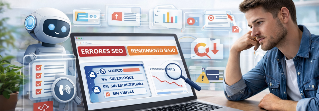 so de inteligencia artificial para analizar una página web, detectando errores de SEO y rendimiento sin depender totalmente de la IA
