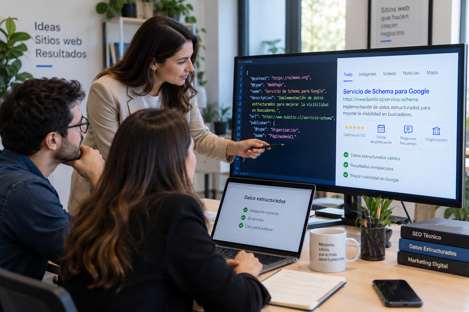 Servicio de Schema y datos estructurados para Google en Chile